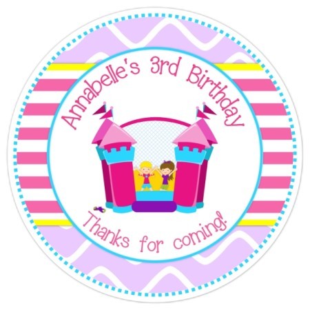 Bounce House Birthday Stickers 303-sticker