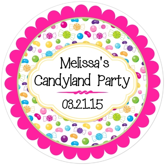Candy Land Birthday Stickers 304-sticker