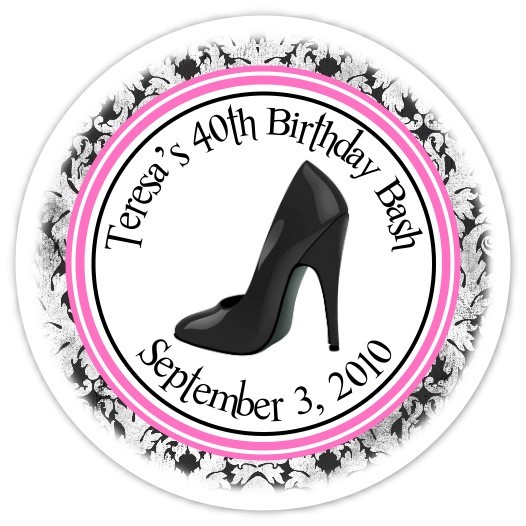 Personalized Stiletto Stickers 108p-shoe