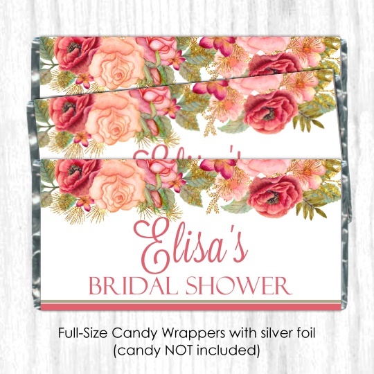 Rose Gold Wedding Candy Wrappers 104-weddingwrappers