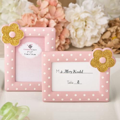 Pink and Gold Photo Frame / Placecard Frame 246-BABY