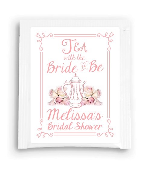 Rose Floral Tea With the Bride to Be Tea Favor 202-TeaFavor