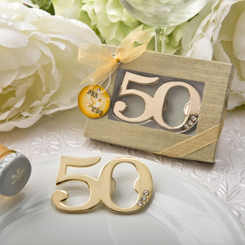 50th Design Golden Bottle Opener 277-WINE