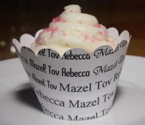 Mazel Tov Cupcake Wrappers - Personalized 139-JP