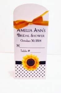 Sunflower with Polka Dots Lottery Ticket Holder 134-SUNFLOWER