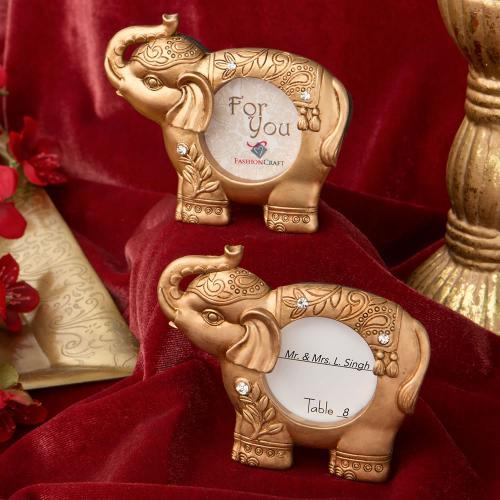 Good Luck Gold Indian Elephant Picture Frame 157-IF