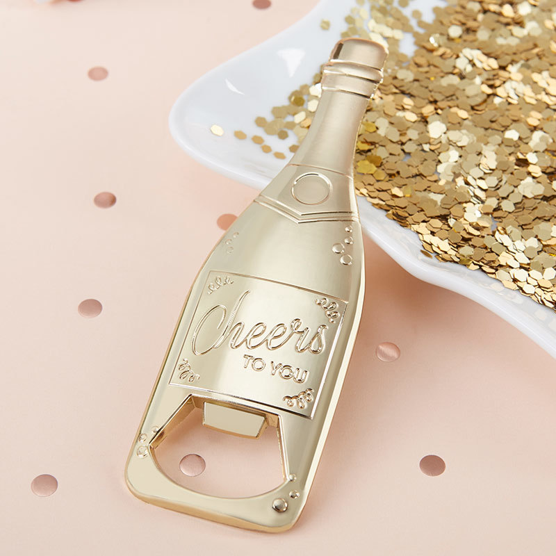 Gold Champagne Shaped Bottle Opener 377-WINE