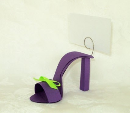 Shoe Place Card Holders - Many Color Choices 166-SHOE