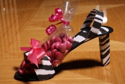 Zebra Stiletto Favor Boxes