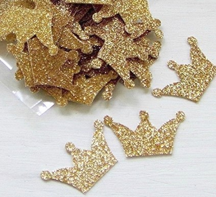 Glitter Crown Confetti (100 Pieces) 131-DecorEssential