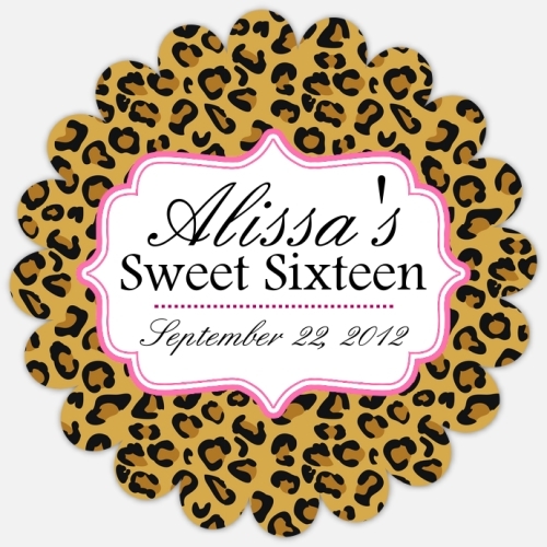 Leopard Favor Tags 217-Z