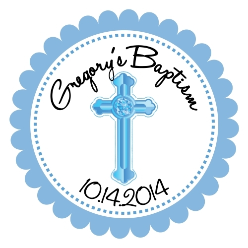 Personalized Baptism Favor Tags 188-BC