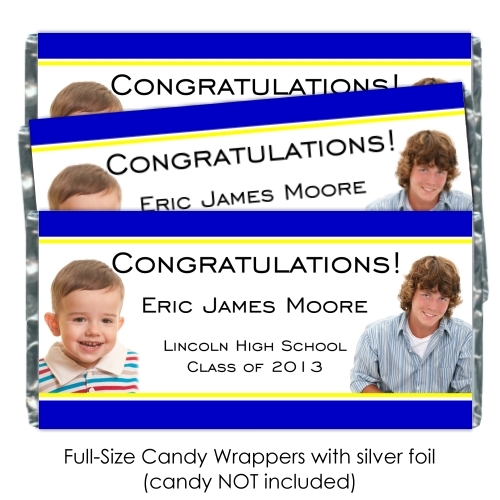 Graduation Candy Wrappers with Photo(s) 115-Grad