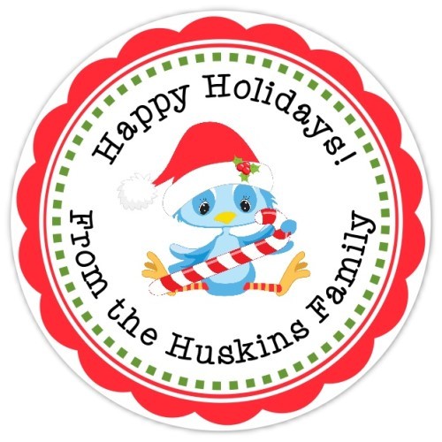 Cute Christmas Bird Stickers 319-sticker