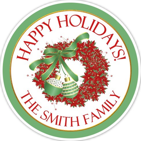 Lovely Christmas Wreath Stickers 318-sticker