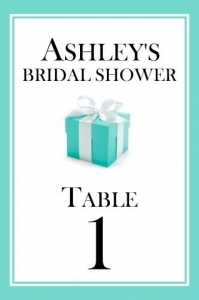 Tiffany Theme Table Numbers 149-SB