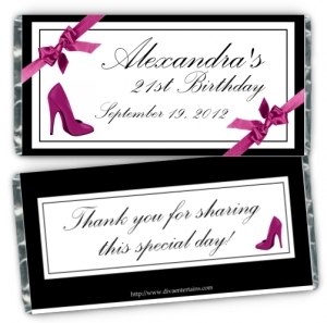 High Heel Chocolate Bar Wrappers 109-SHOE