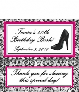 High Heel Chocolate Bar Wrappers