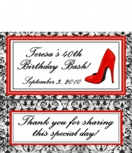 High Heel Chocolate Bar Wrappers
