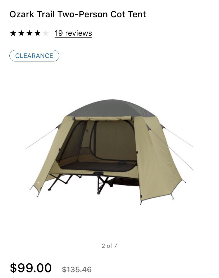one man cot tent