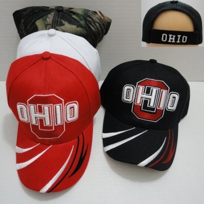Ohio HAT Stripes on Bill-12 piece pack