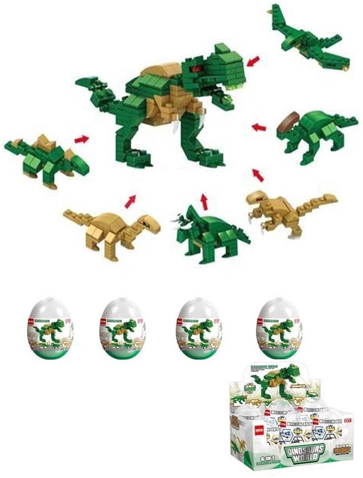 LEGO Type Dinosaur Blocks 12 piece pack