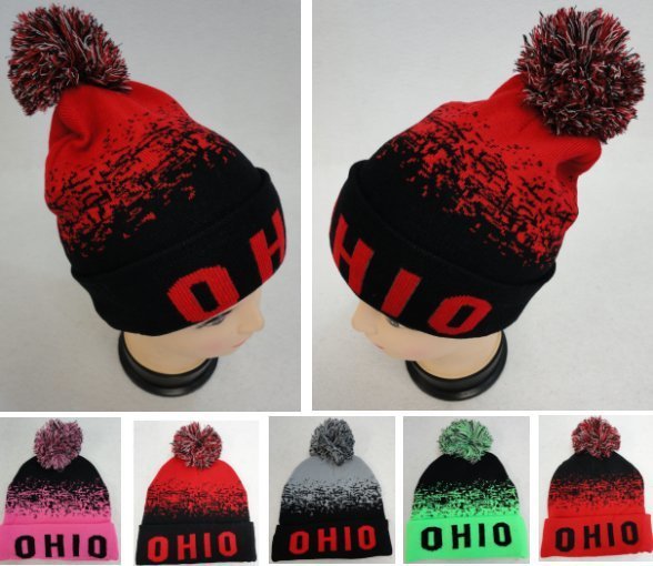 Ohio Pom Pom HAT 12 piece pack