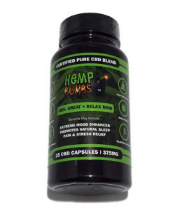CBD Hemp Bombs 25 CT 375 mg capsule Bottles