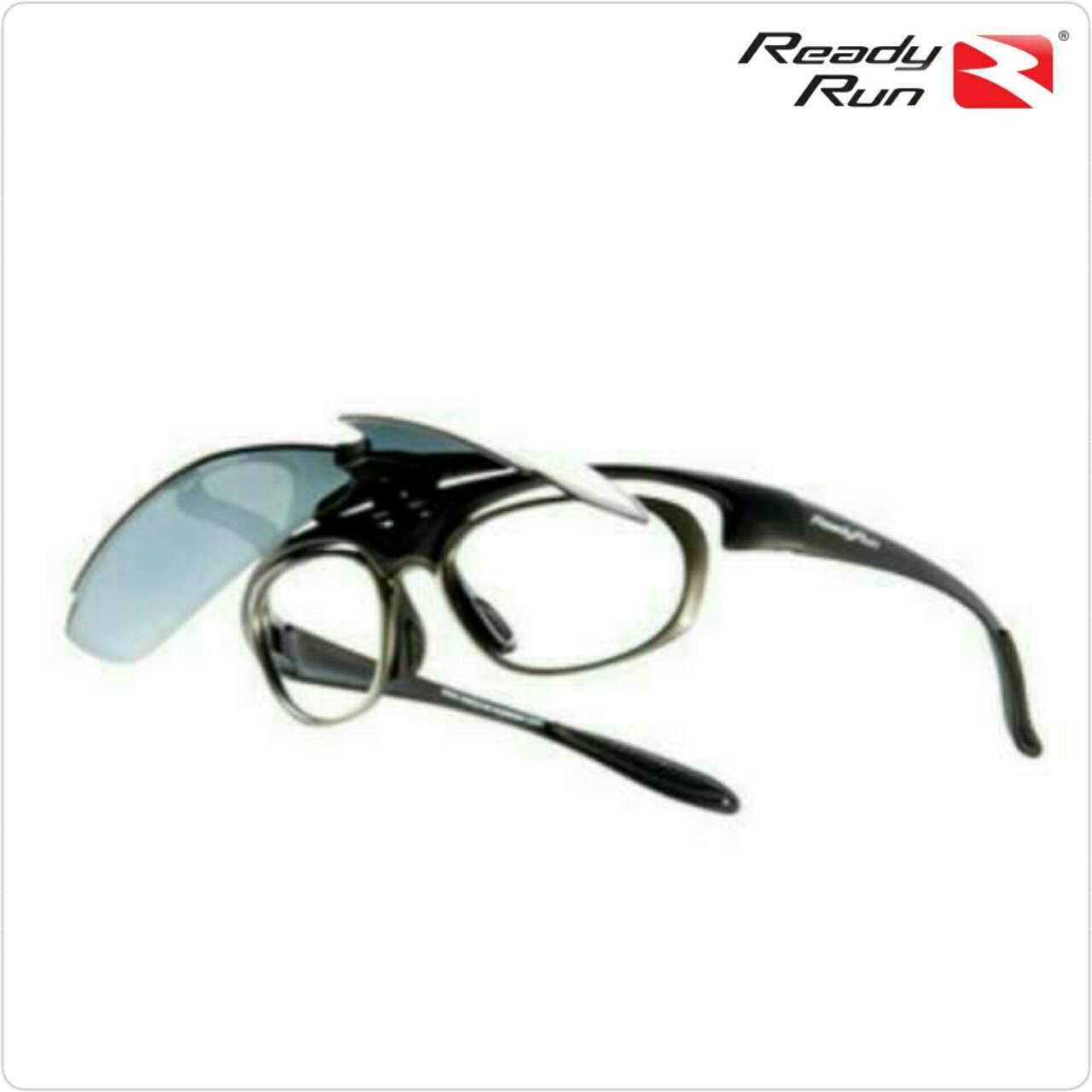 FR001-01 Frame Matt Black, Lenses Blue Mirror FR001-01