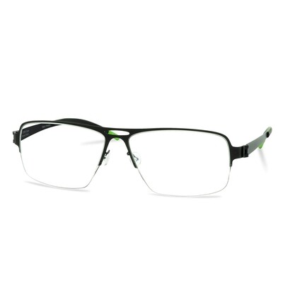 Green Semi Rim FFA 912 Black (58-17-140 mm) size XL Green Semi Rim FFA 912 Black (58-17-140 mm) size XL