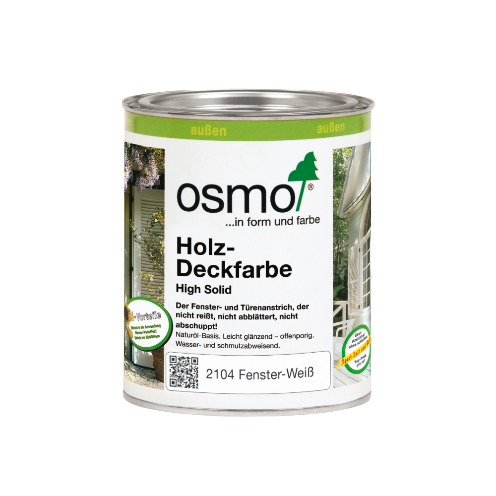 OSMO Holz-Deckfarbe 2104 Weiß, 750 ml 207260448