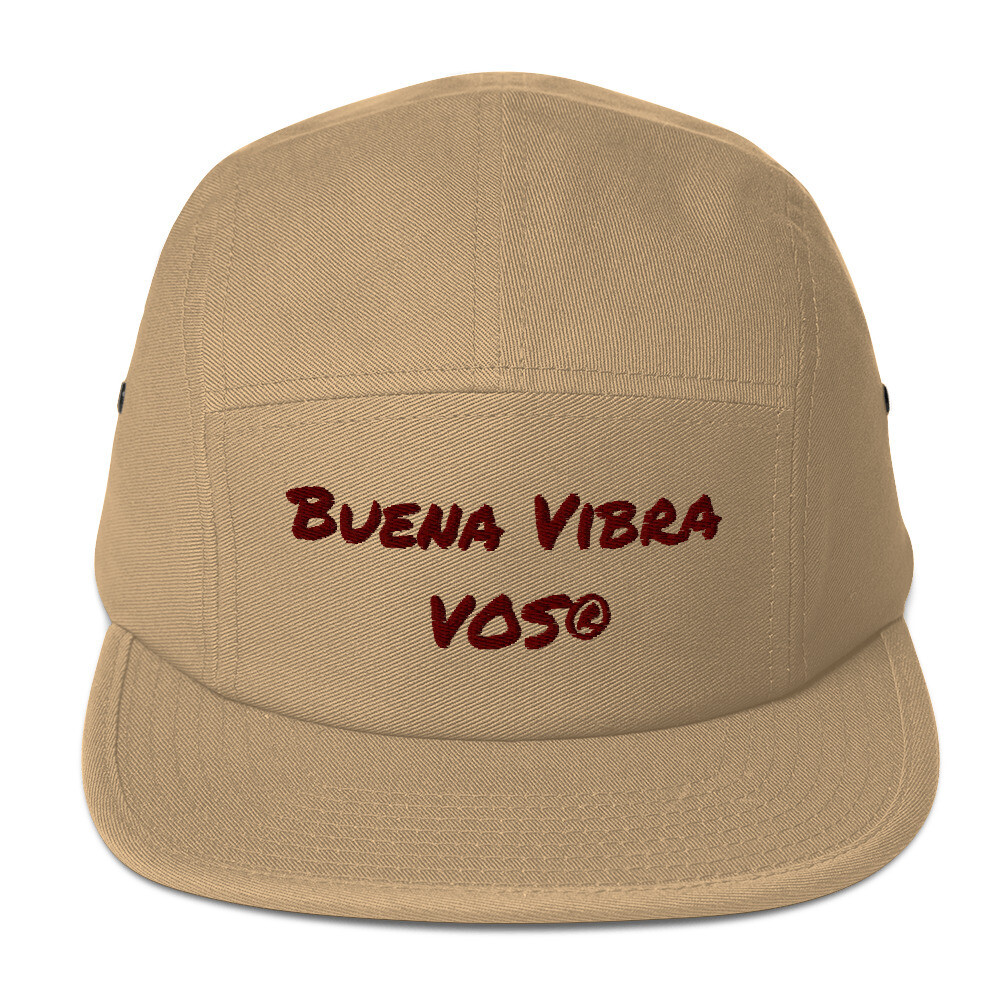 Five Panel Cap│Buena Vibra│Brown Script Five Panel Cap│Buena Vibra│Brown Script