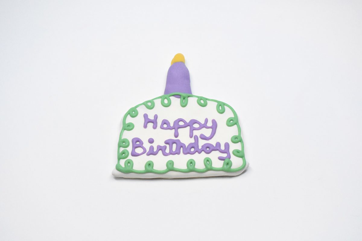 Birthday Cake with Candle Cookie 00062