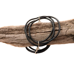 Bracelet | Circles | Black | Silicone