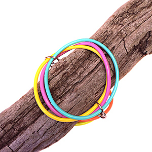 Bracelet | Circles | Coloured | Silicone