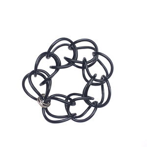 Bracelet | Weave | Black | Hand Woven | Silicone