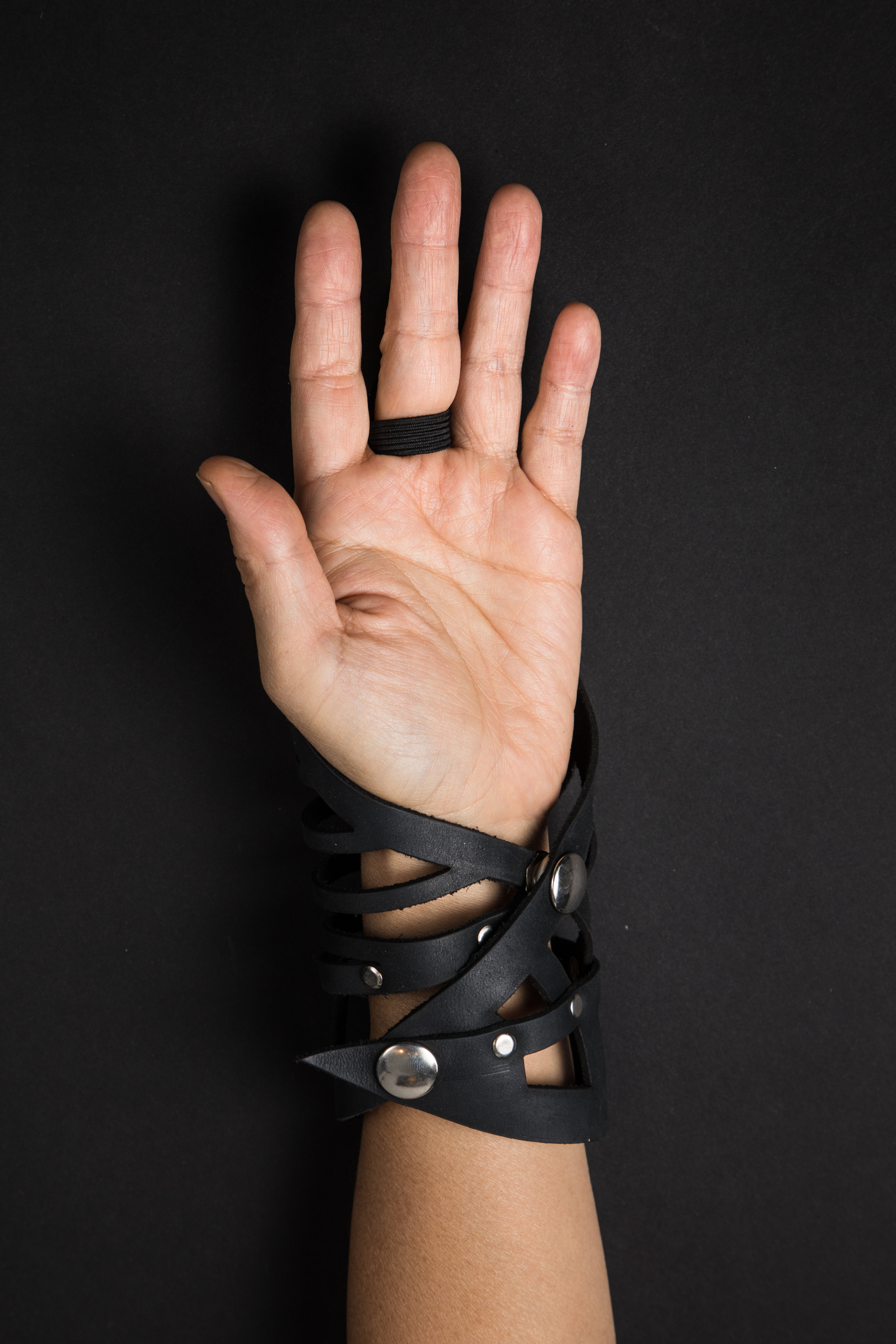 leather bracelet-left hand (one of kind)