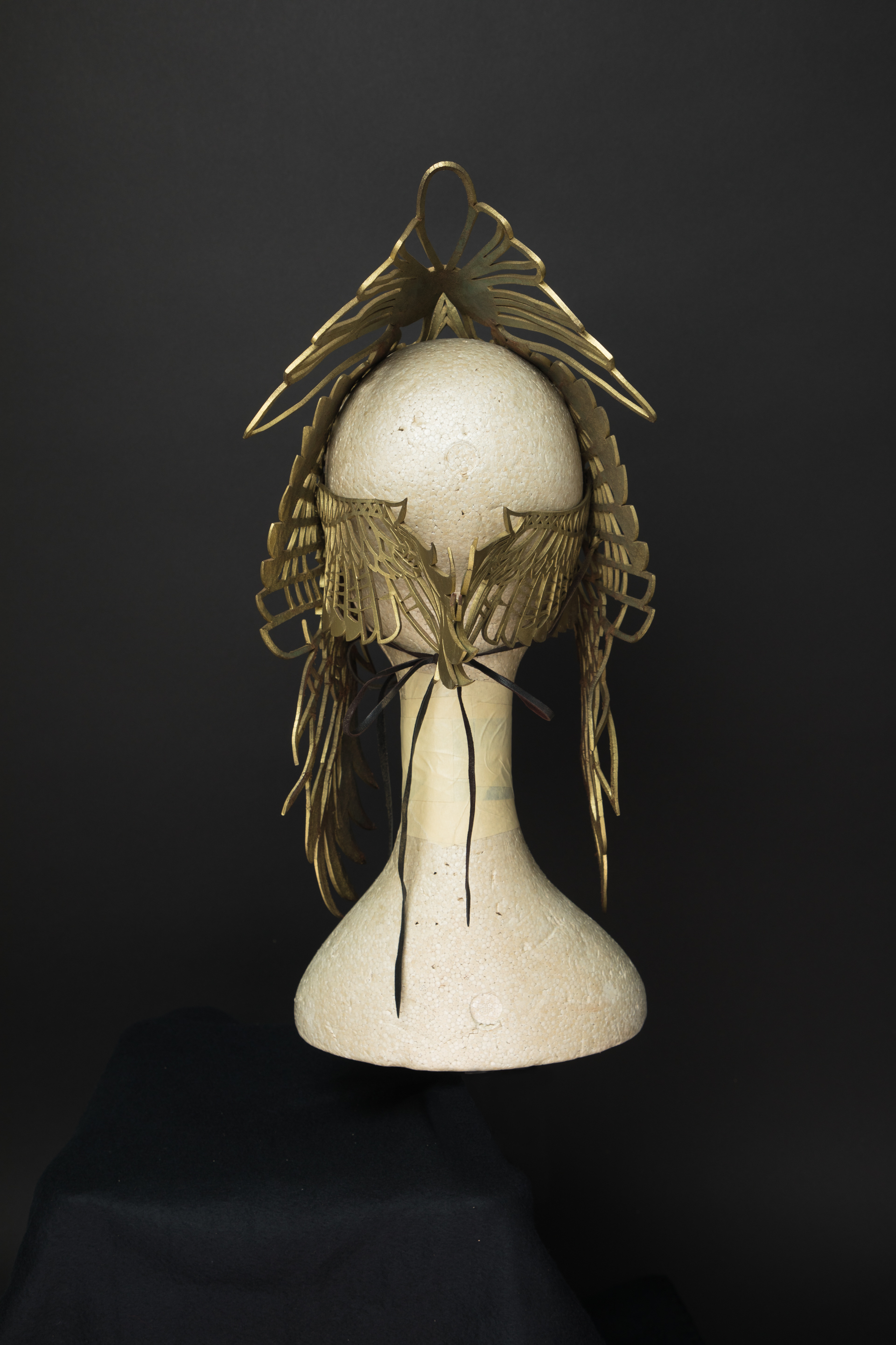 Phoenix gold leather headdress