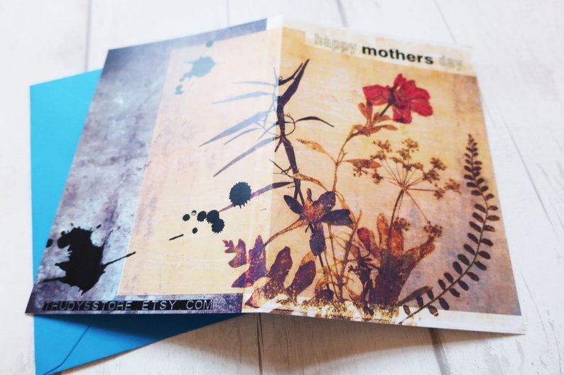 Grunge Mothers Day Card