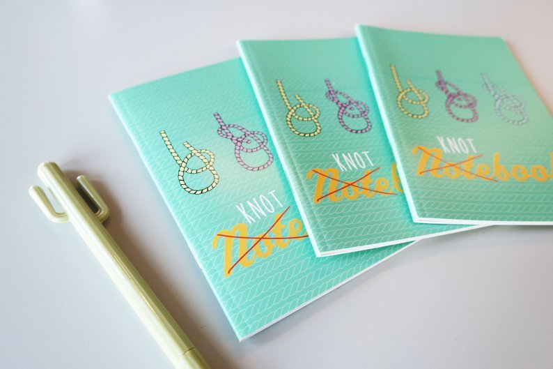 A6 Knot lined Notebook