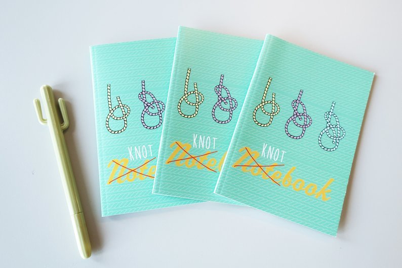 A6 Knot lined Notebook