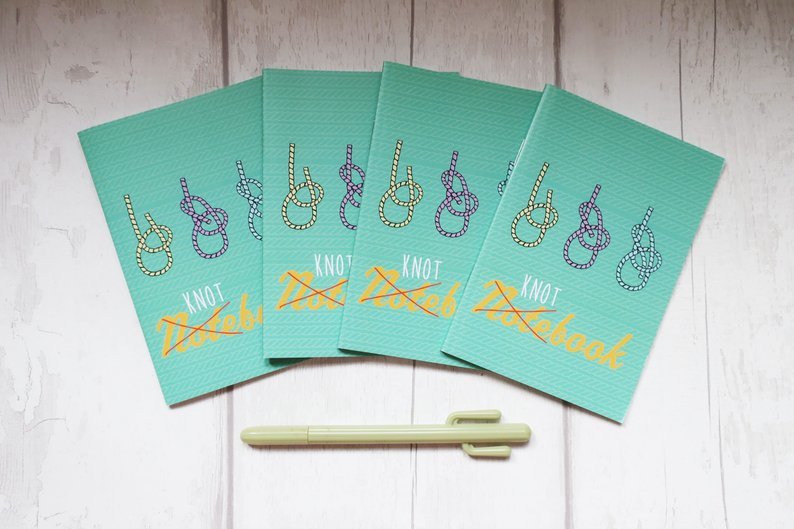 A6 Knot lined Notebook