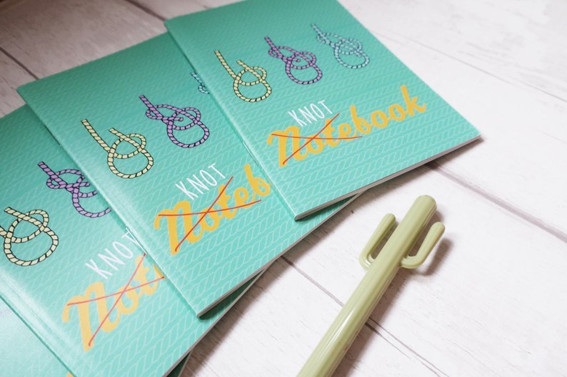 A6 Knot lined Notebook