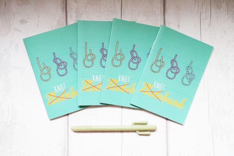 A6 Knot lined Notebook