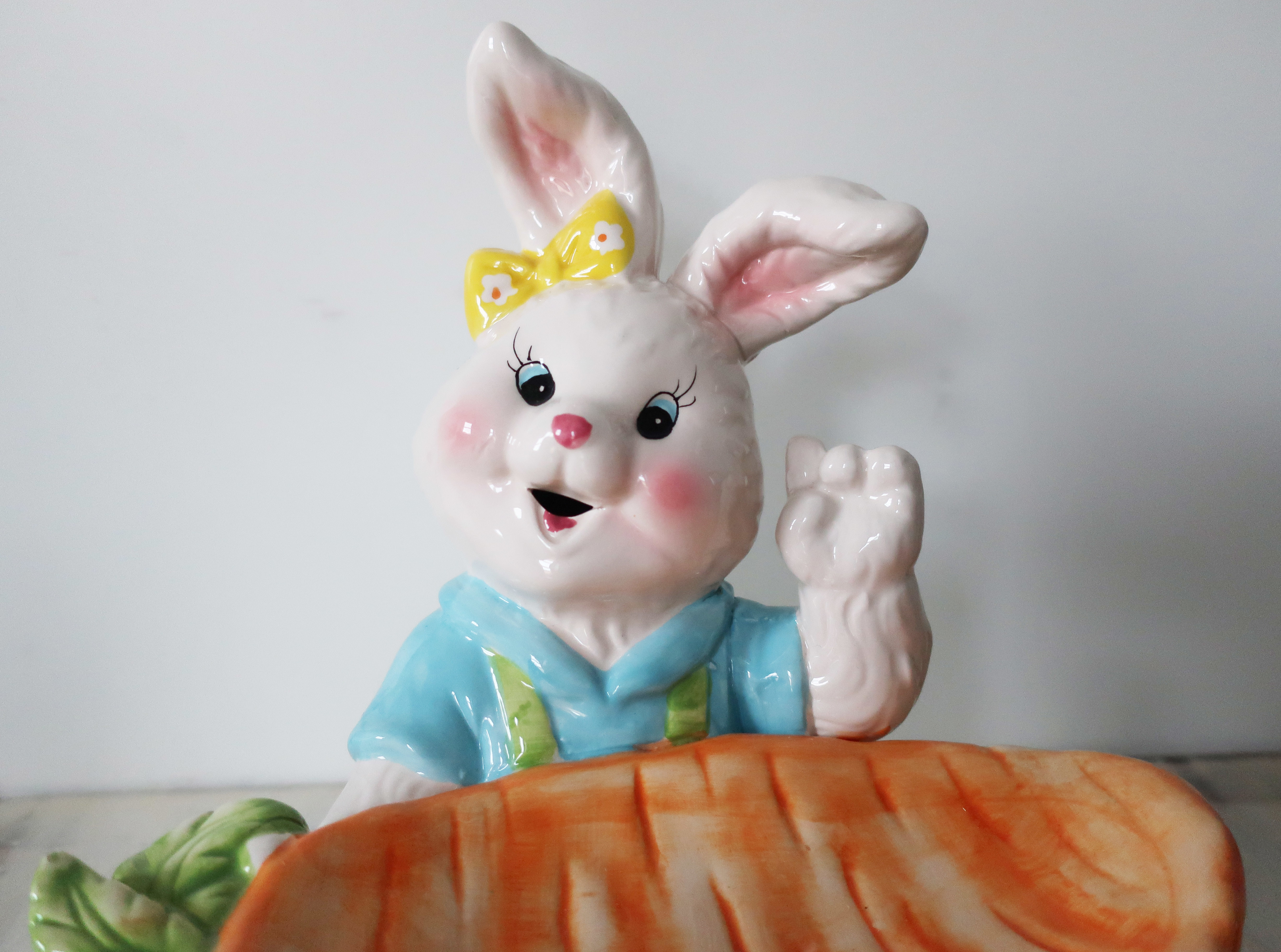 Large Easter Rabbit Treat Dish