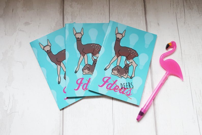 Ideas (deers) A6 notebook