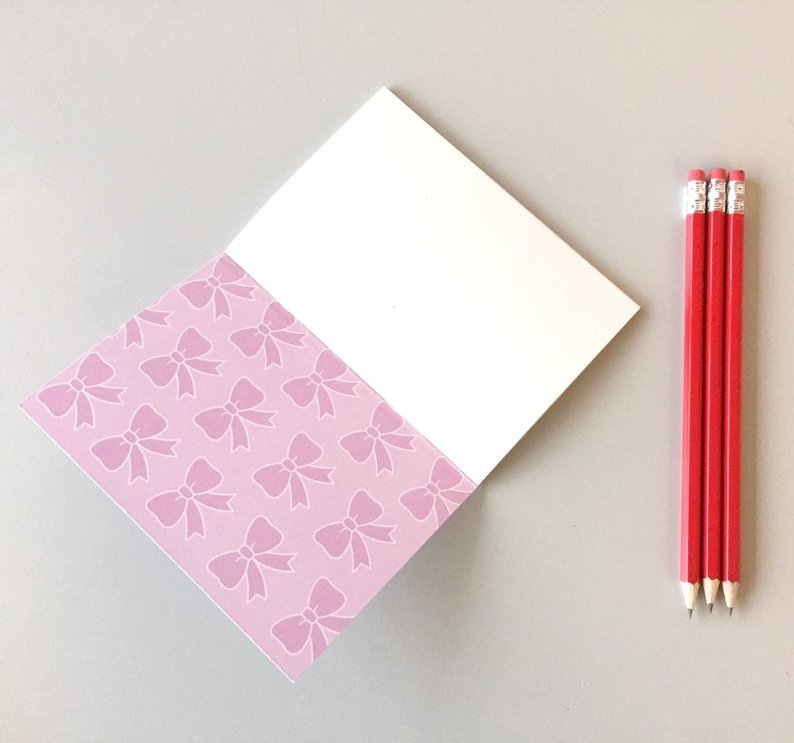 Pink poodle jotter A6 noebook