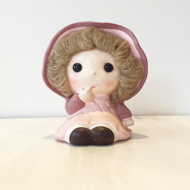 Vintage small girl money box