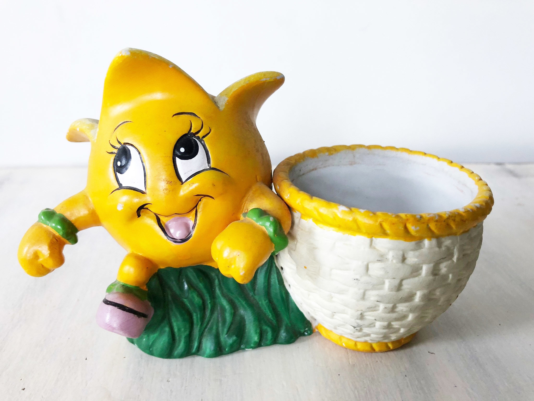 Vintage novelty sweetcorn planter