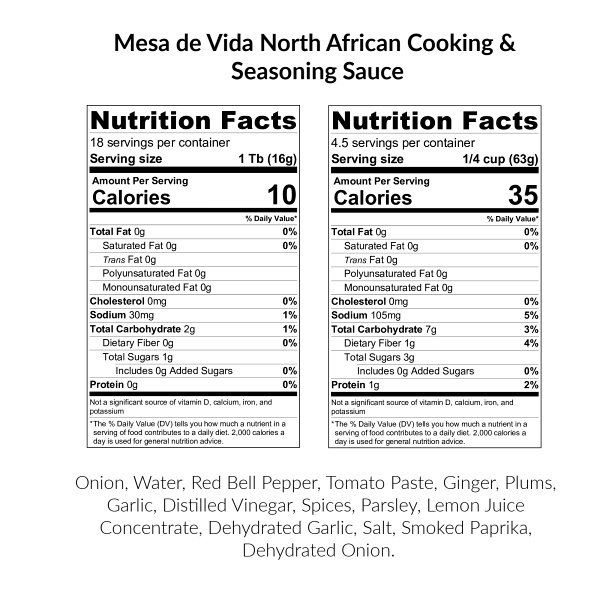 North African Cooking and Seasoning Sauce